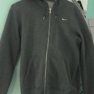 Grey Nike zip up jacket